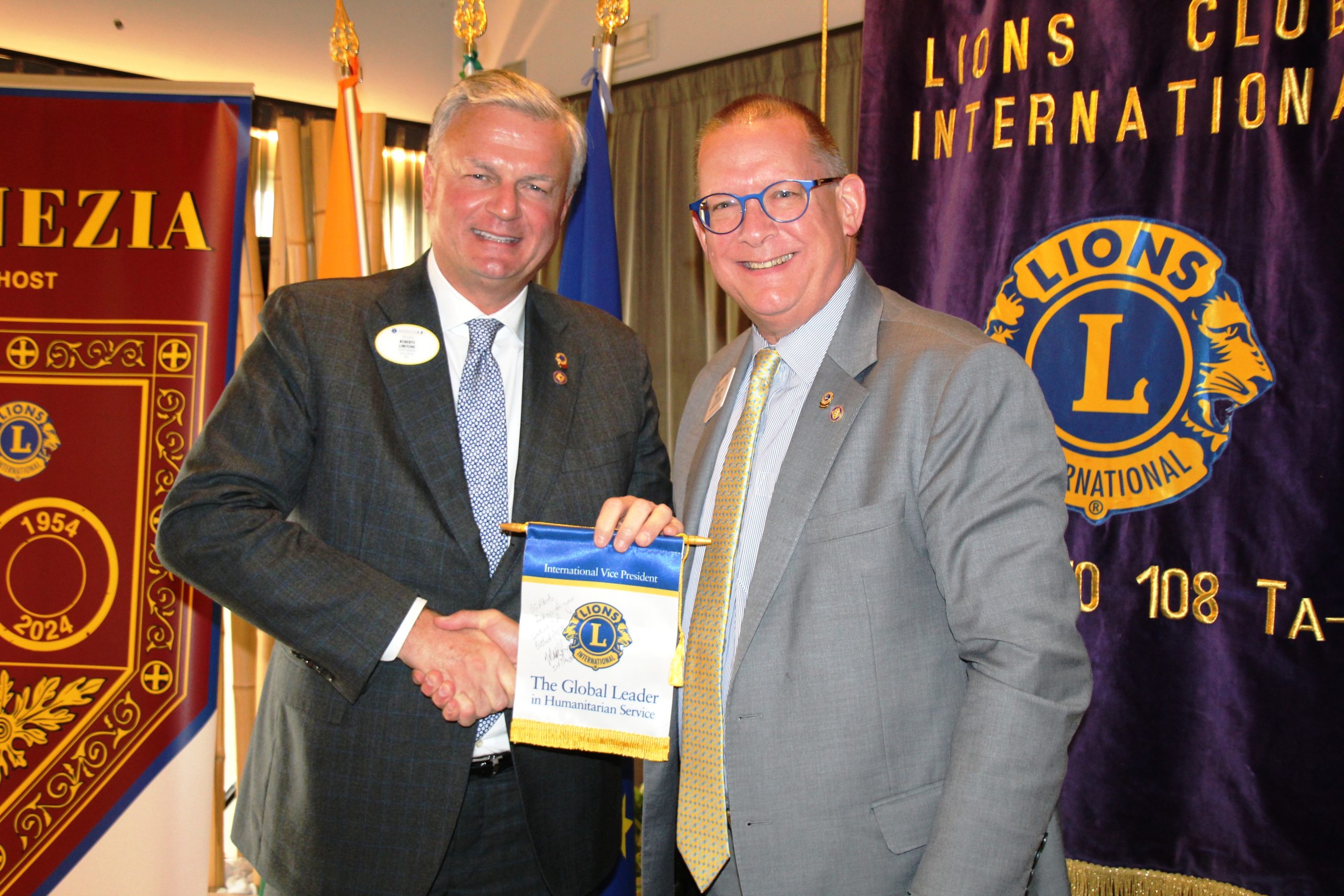 Vice Presindente Internazionale Mark S. Lyon a Venezia